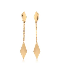 Ettika 18k Gold Plated Kite Drop Earrings
