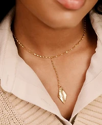 Ettika 18k Gold Plated Kite Drop Pendant Necklace
