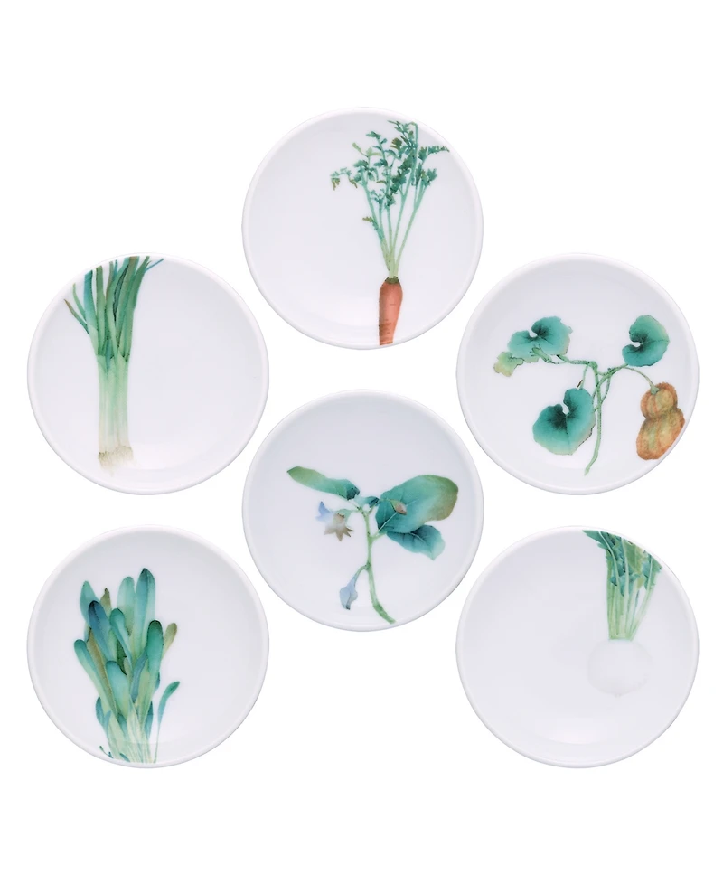 Noritake Kyoka Shunsai Small Plates Set/6
