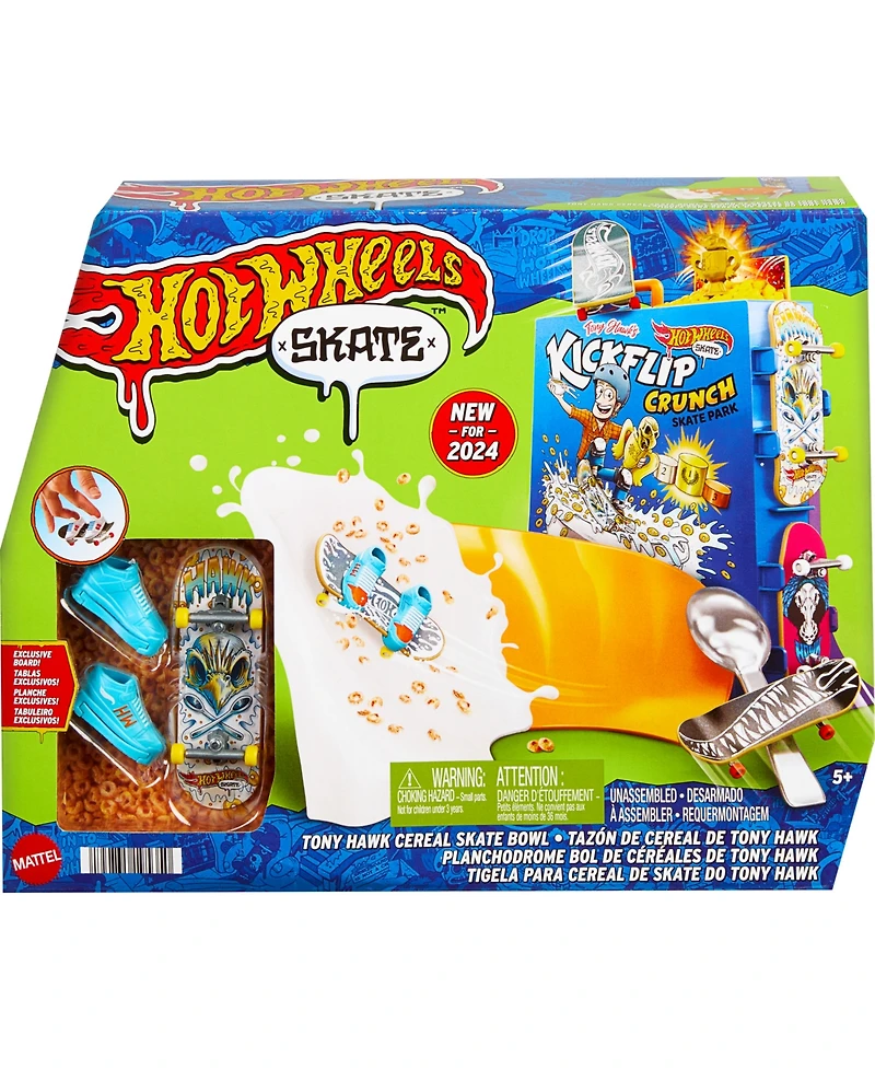 Tony Hawk Cereal Skate Bowl Fingerboard Set with 1 Exclusive Board