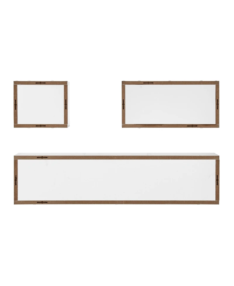 Danya B Bauhaus Floating Geometric Cubby Wall Shelves