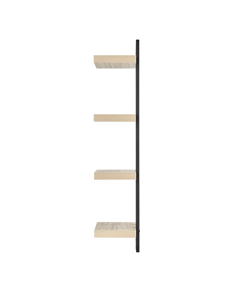 Danya B 4-Tier Ladder Bracket Floating Wall Shelves