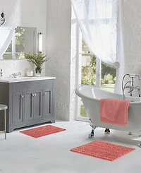 Laura Ashley Astor Chenille 2-Pc. Bath Mat Set