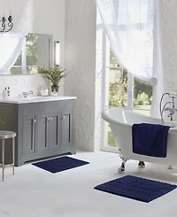 Laura Ashley Astor Chenille 2-Pc. Bath Mat Set