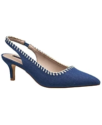 French Connection Ladies Quinn Slingback Kitten Heel - Denim