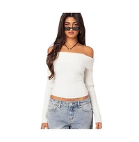 Women's Lauren knit fold over top