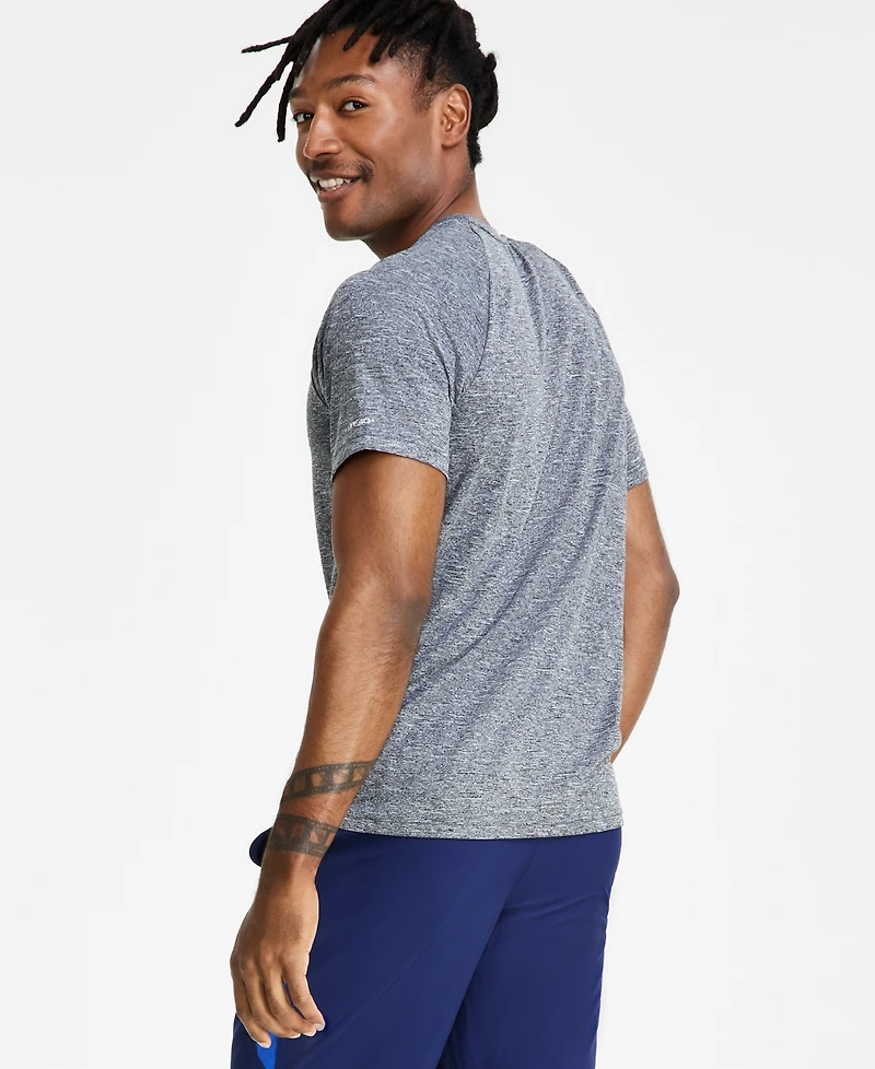 Nike Men's Hydroguard Dri-fit Stretch Upf 40+ Heather Rash Guard