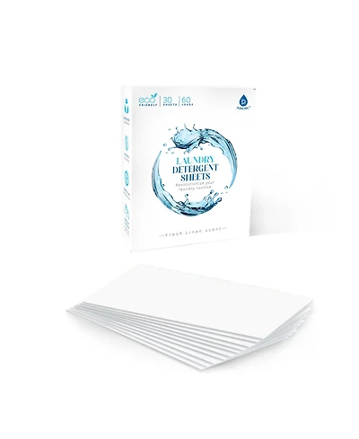 Pursonic Natural Laundry Detergent Sheets ,Eco Friendly– Fresh Linen Scent
