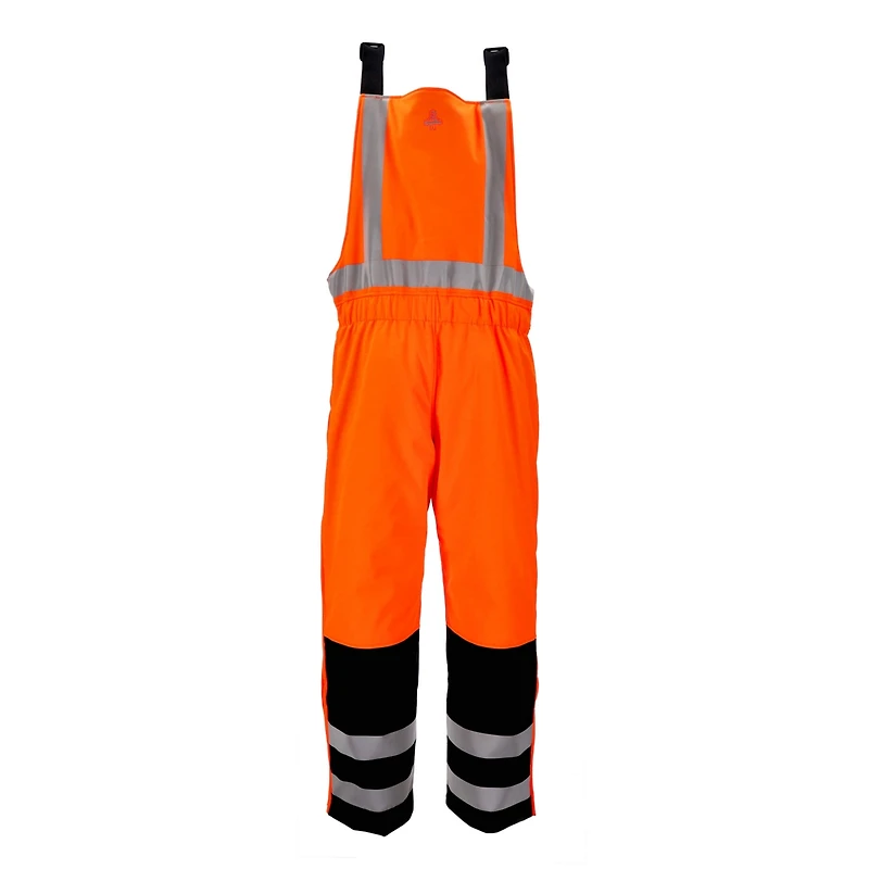 RefrigiWear Men's Hi Vis Insulated Softshell High-Bib Overalls, -20°F (-29°C)