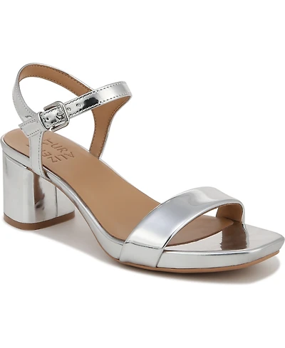 Naturalizer Women's Izzy Ankle Strap Low-Heel Dress Sandals