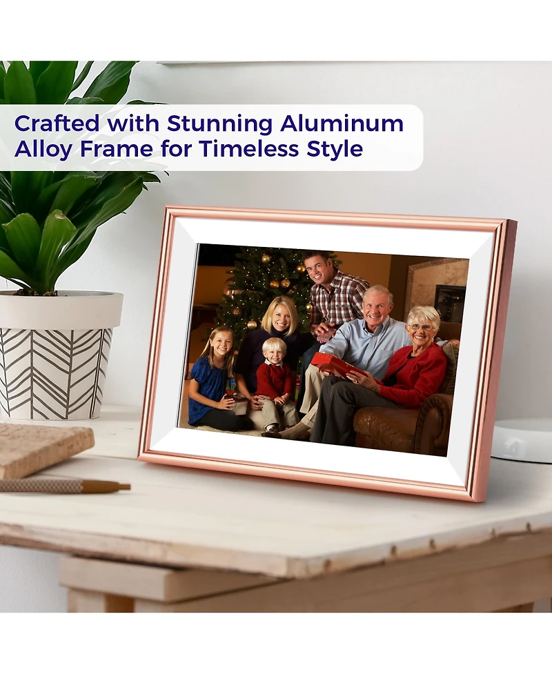 Elime 10.1" WiFi Frameo Digital Picture Frame - Auto Rotate - Free Unlimited Storage