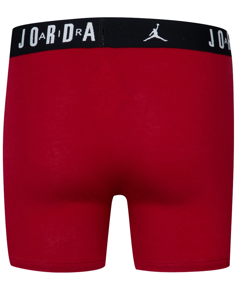 Jordan Big Boys Flight Dri-Fit Cotton Core Boxer Briefs, Pack of 3
