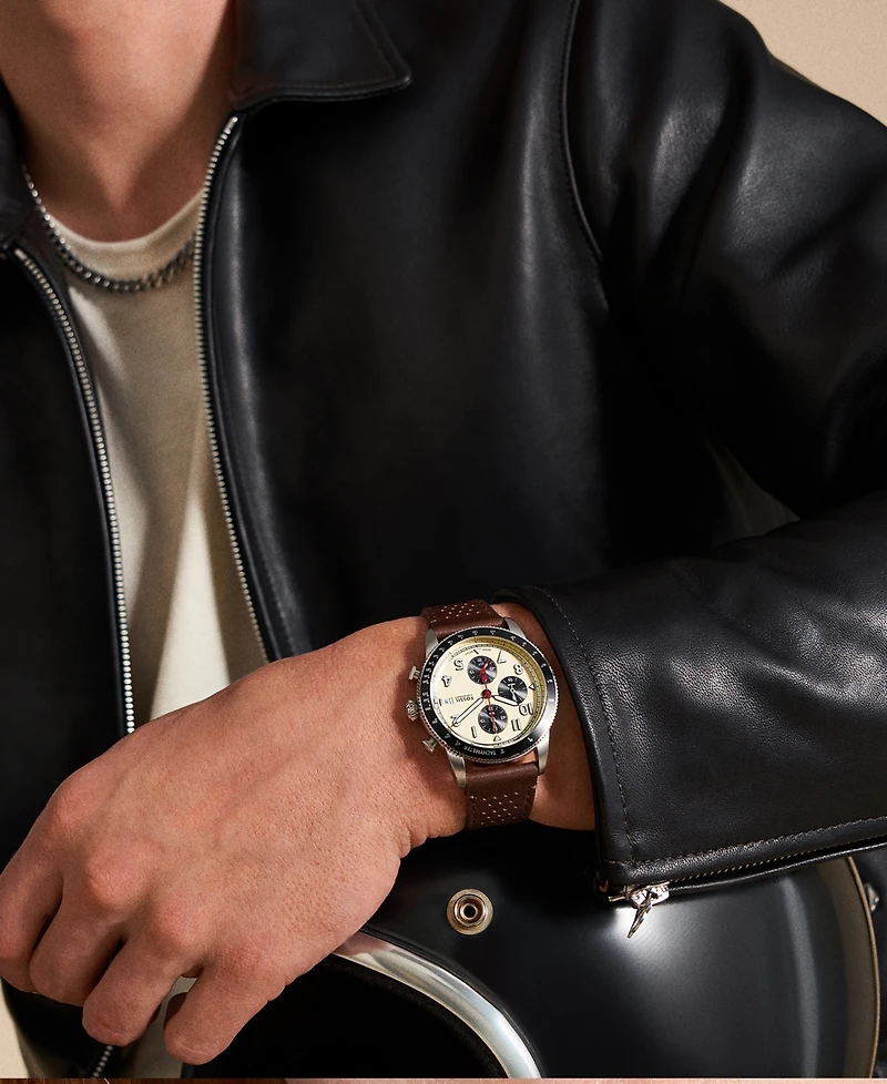 Fossil Men's Sport Tourer Chronograph Brown LiteHideLeather Watch 42mm