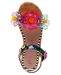Betsey Johnson Little and Big Girls Oakly Clog Sandals with Flower Details