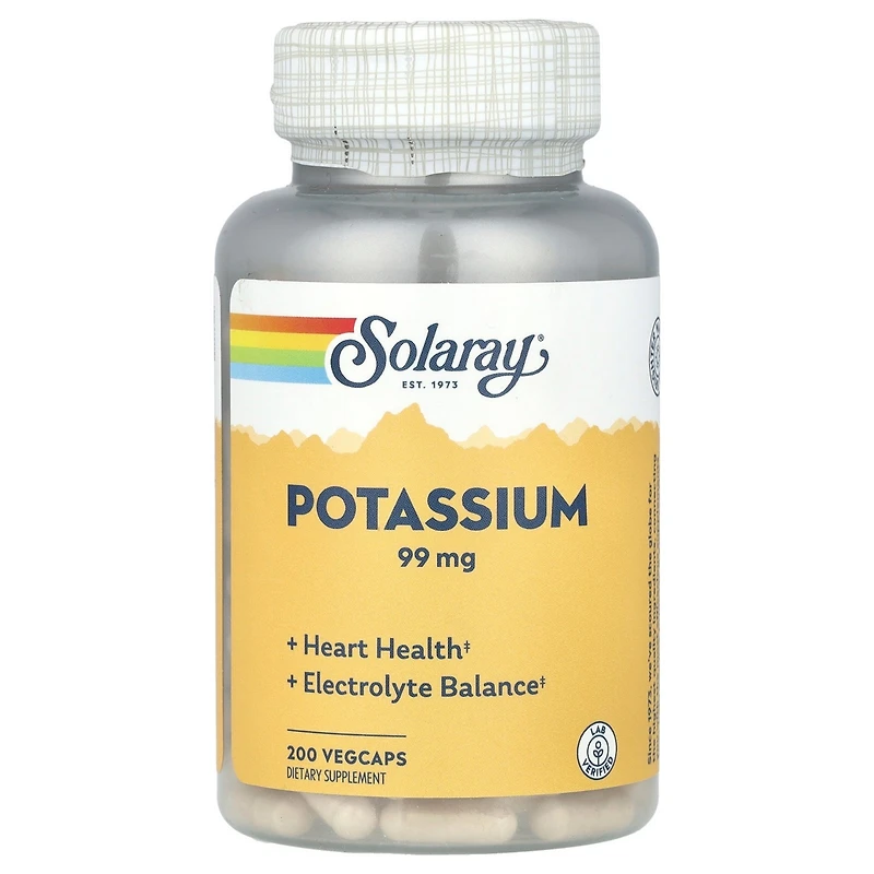 Solaray Potassium 99 mg - 200 VegCaps