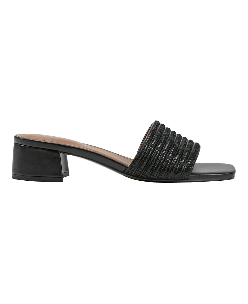Marc Fisher Women's Casala Square Toe Slip-On Dress Sandals