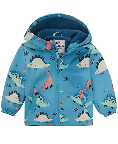 Rokka&Rolla Toddler Boys Fleece Lined Windbreaker Rain Jacket