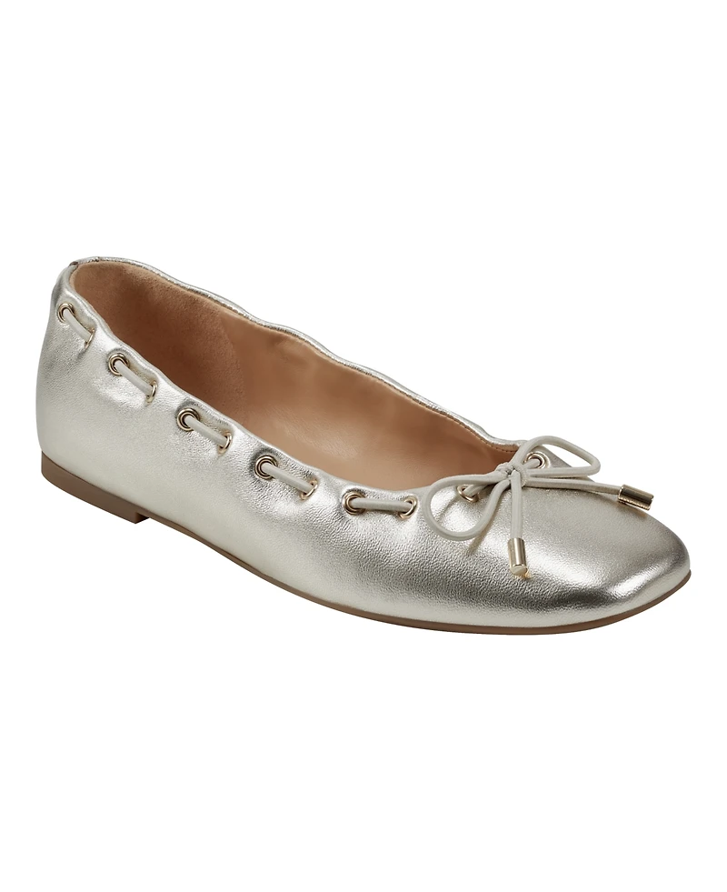 Marc Fisher Ltd Women's Letizia Square Toe Dress Flats