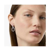 Ana Luisa Double Hoop Earrings - Ash Double Silver
