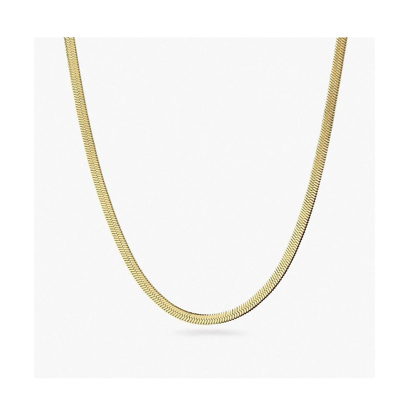 Ana Luisa Herringbone Chain Necklace - Ina
