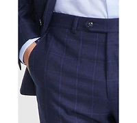 Michael Kors Men's Classic-Fit Wool-Blend Stretch Plaid Suit Separate Pants