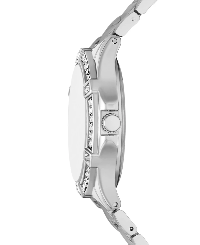 Folio Women's Three Hand Silver-Tone Alloy Watch 33mm Gift Set