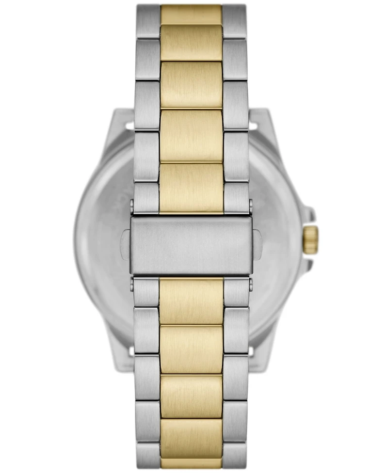 Folio Men's Three Hand Two-Tone Alloy Watch 44mm Gift Set