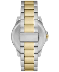 Folio Men's Three Hand Two-Tone Alloy Watch 44mm Gift Set