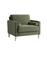 Lifestyle Solutions 39.4" Polyester Lillith Chair with Track Arms