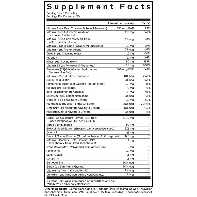 Codeage Multivitamin Recovery Elite Max Supplement