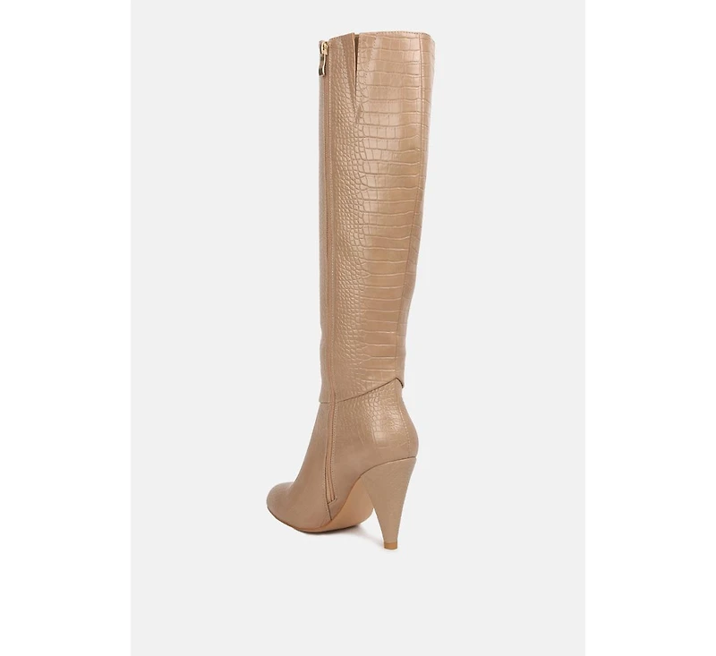 Rum Rolls Calf Croc Boots