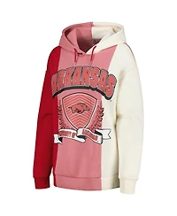 Women's Gameday Couture Cardinal Arkansas Razorbacks Hall of Fame Colorblock Pullover Hoodie