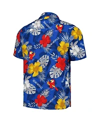 Men's Margaritaville Royal Chase Elliott Island Life Floral Party Full-Button Shirt