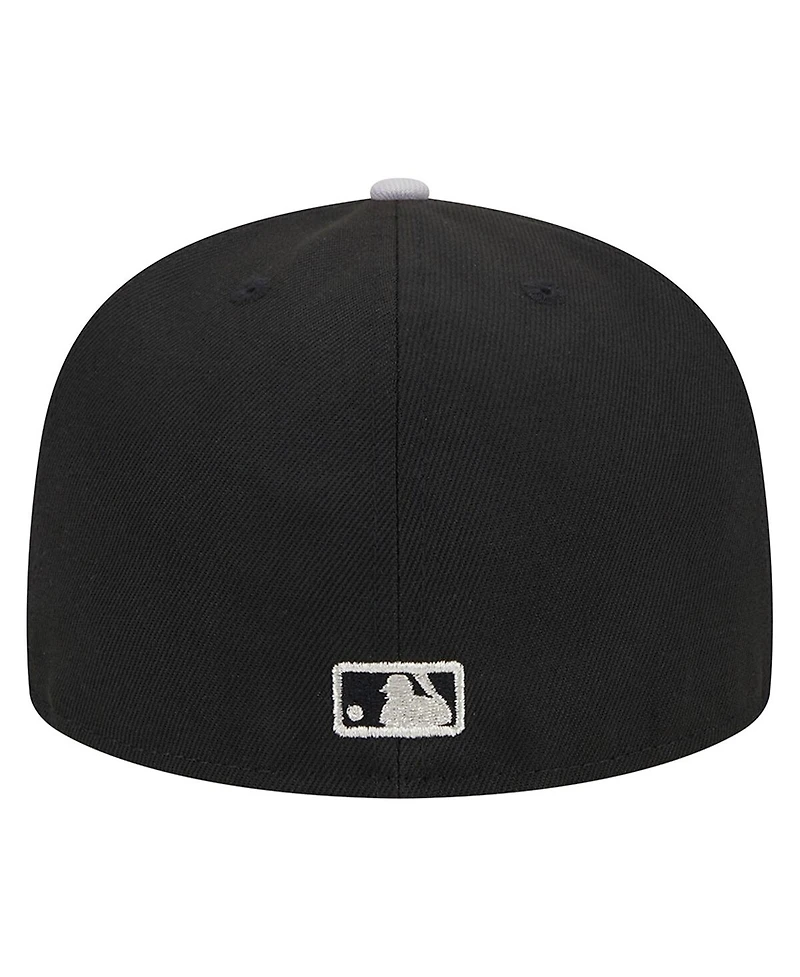 Men's New Era Black Chicago White Sox Metallic Camo 59FIFTY Fitted Hat