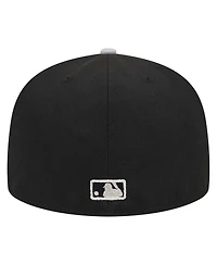 Men's New Era Black Chicago White Sox Metallic Camo 59FIFTY Fitted Hat