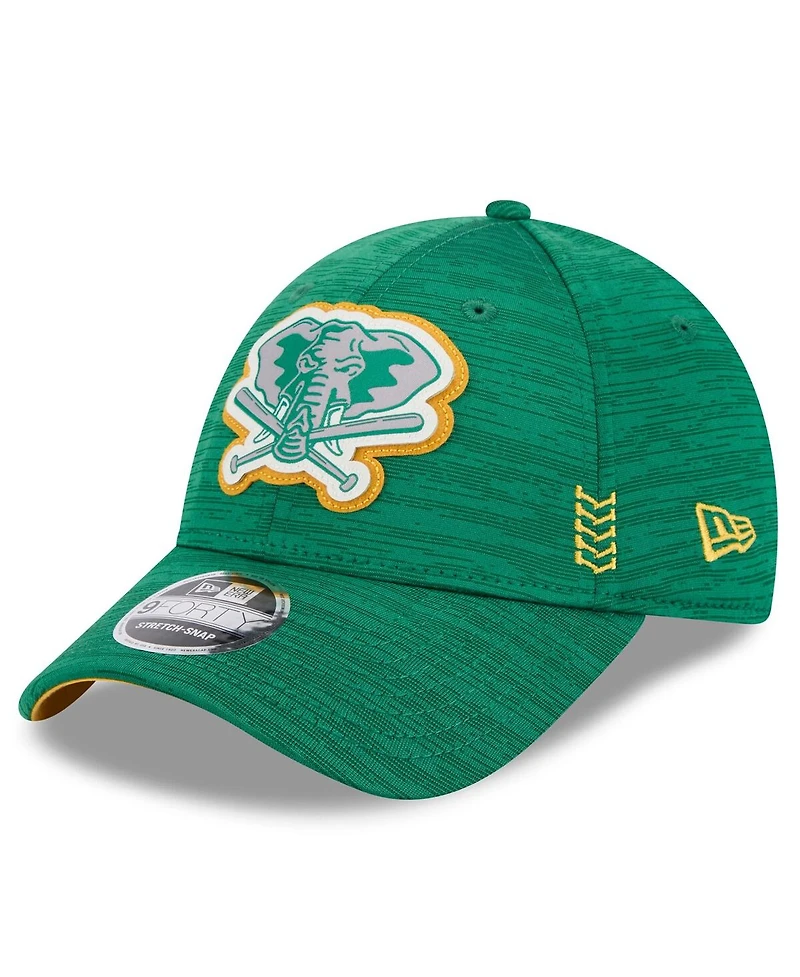 Men's New Era Green Oakland Athletics 2024 Clubhouse 9FORTY Adjustable Hat
