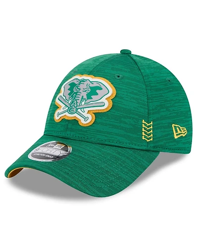 Men's New Era Green Oakland Athletics 2024 Clubhouse 9FORTY Adjustable Hat