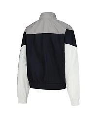 Women's 5th & Ocean by New Era Navy St. Louis City Sc Cropped Full-Zip Windbreaker Jacket