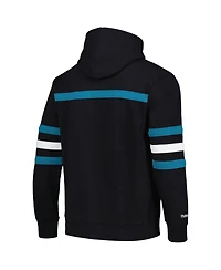 Men's Mitchell & Ness Black San Jose Sharks Head Coach Pullover Hoodie