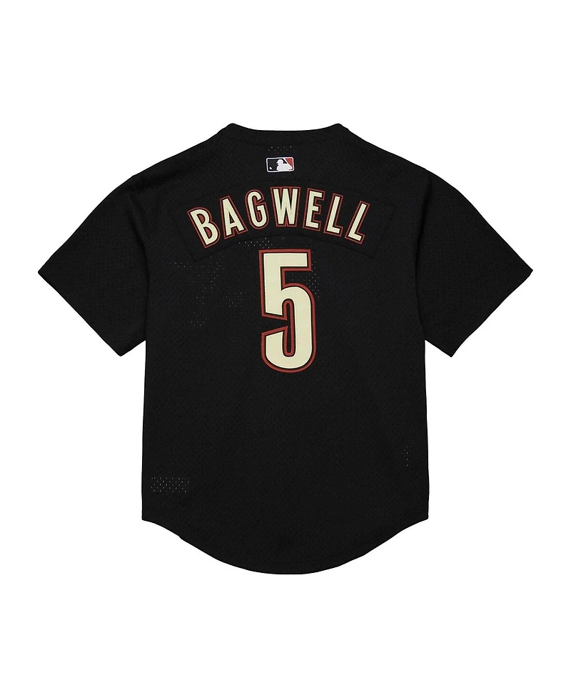 Men's Mitchell & Ness Jeff Bagwell Black Houston Astros Cooperstown Mesh Batting Practice Jersey