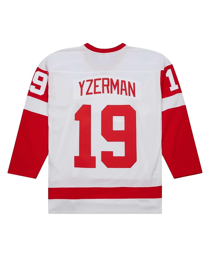 Men's Mitchell & Ness Steve Yzerman White Detroit Red Wings 1983/84 Blue Line Player Jersey
