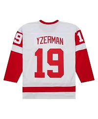 Men's Mitchell & Ness Steve Yzerman White Detroit Red Wings 1983/84 Blue Line Player Jersey