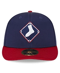 Men's New Era Navy Chicago White Sox 2024 Batting Practice Low Profile 59FIFTY Fitted Hat