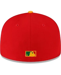 Men's New Era Red Los Angeles Dodgers City Flag 59FIFTY Fitted Hat