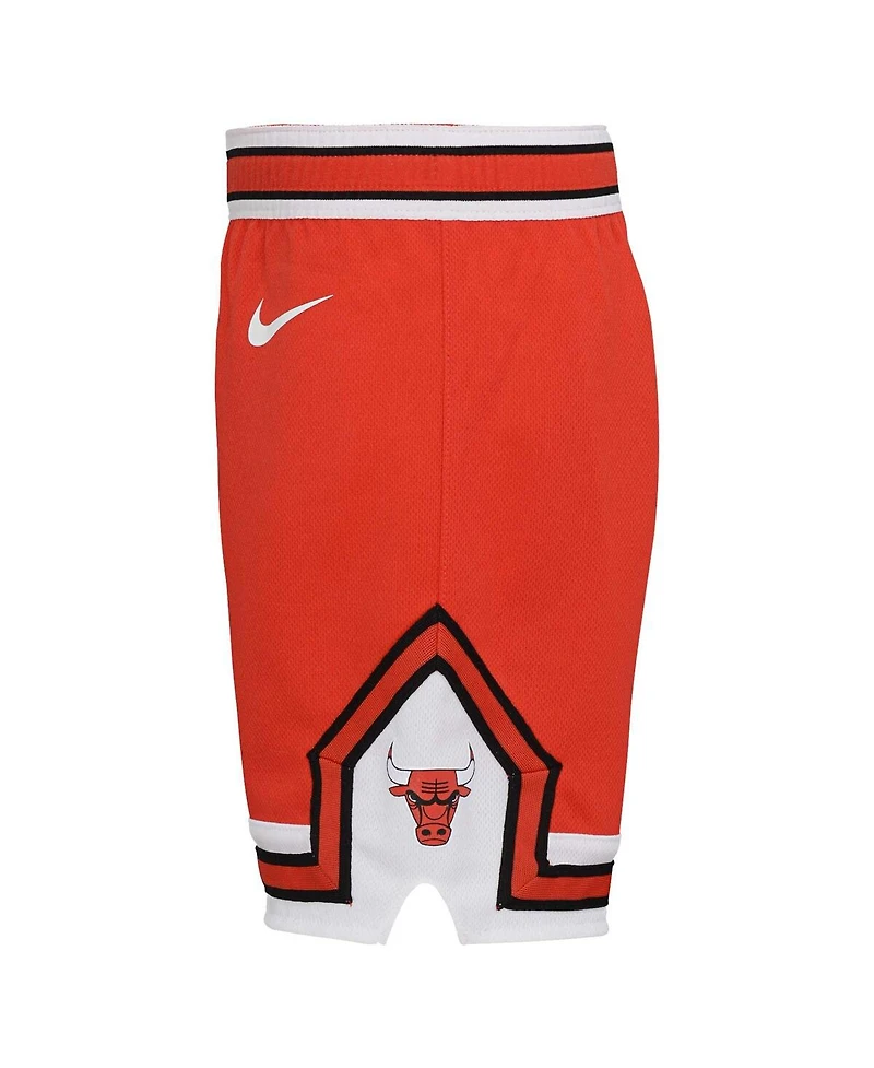 Little Boys and Girls Nike Red Chicago Bulls Icon Replica Shorts