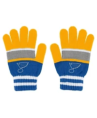 Women's Wear by Erin Andrews St. Louis Blues Stripe Glove and Scarf Set