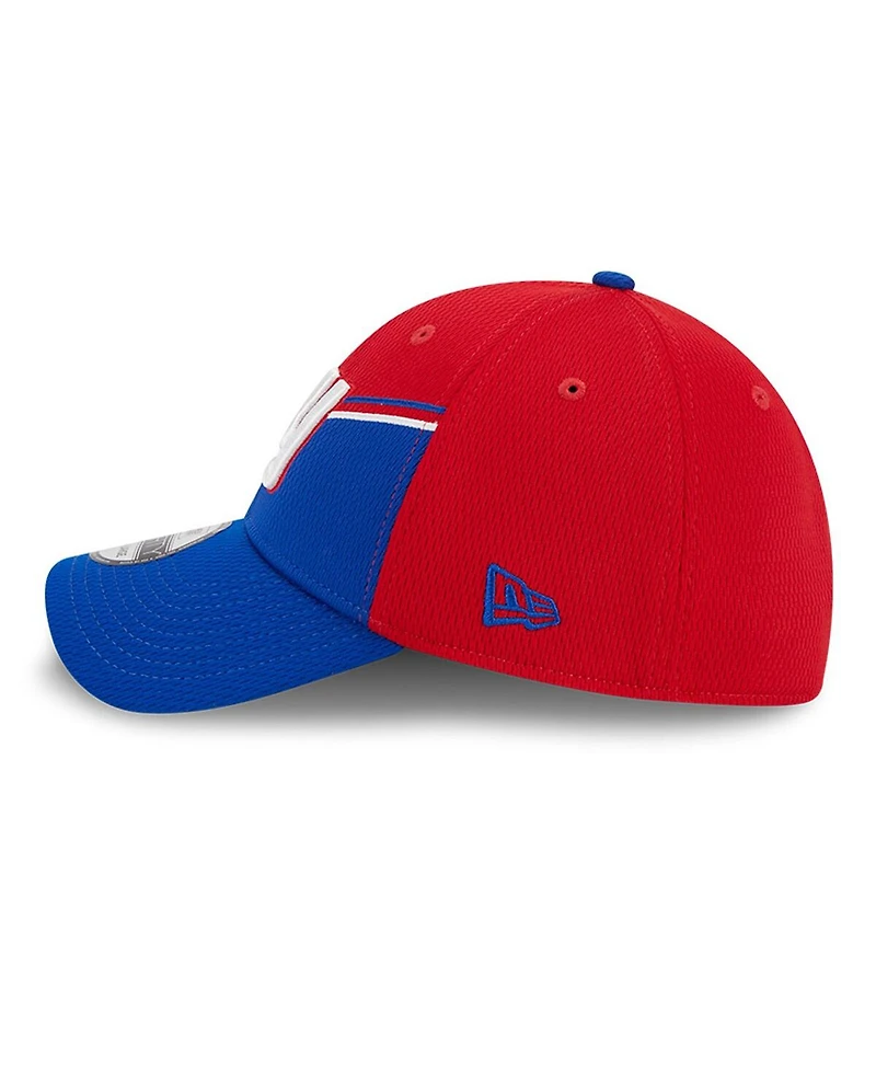 Men's New Era Red, Royal York Giants 2023 Sideline 39THIRTY Flex Hat