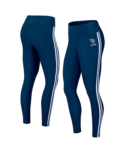 Women's Wear by Erin Andrews Navy Tennessee Titans Color Block Leggings