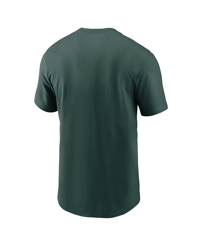 Men's Nike Green Oakland Athletics Fuse Wordmark T-shirt
