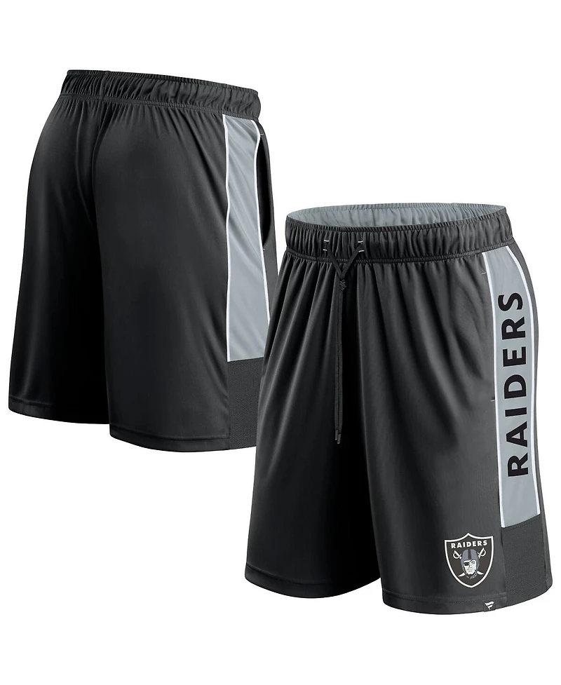 Men's Fanatics Black Las Vegas Raiders Win The Match Shorts